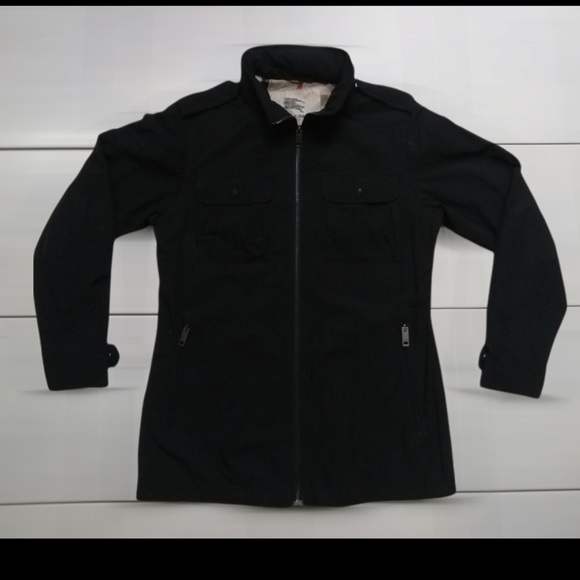 ❌. SOLD ❌. Burberry Rain Coat Sz M. Black Color. - Picture 3 of 10
